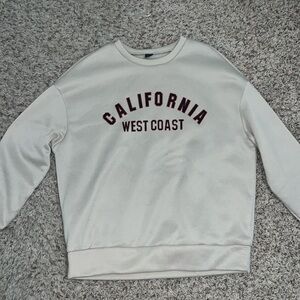 Shein cream sweatshirt size small